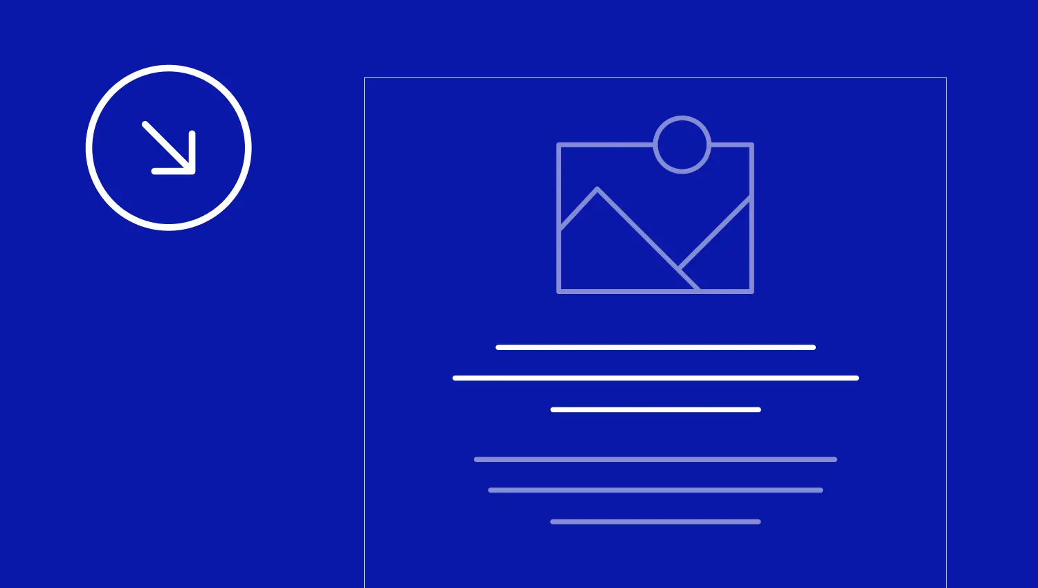 Pfeilsymbol als Link, das einen schnellen Sprung zum Seiteninhalt ermöglicht.